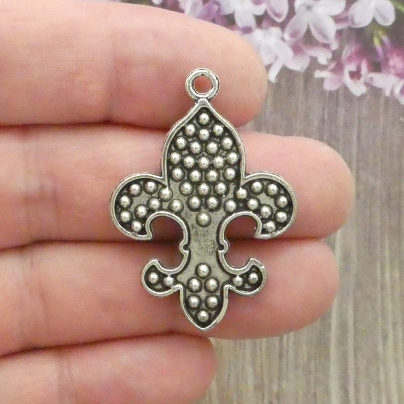 Silver Fleur de Lis Charm