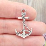 Silver Anchor Charms Wholesale