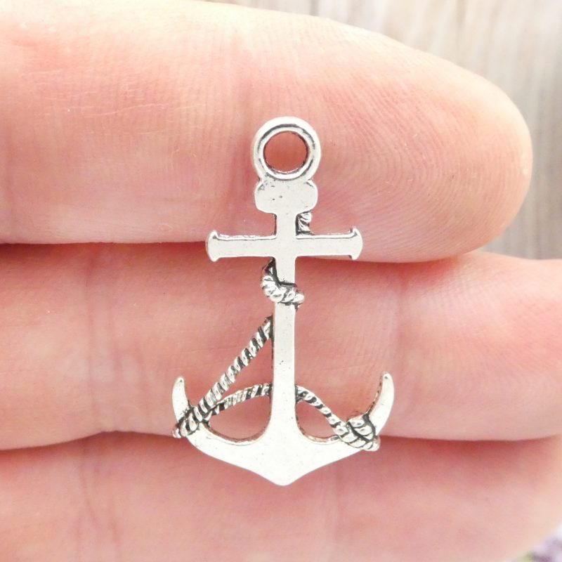 Silver Anchor Charms for Bracelets