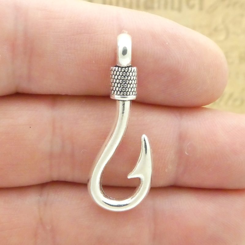 Fish Hook Charms for Jewelry Making