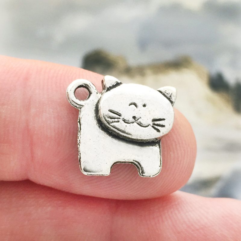 cat charms for jewelry making