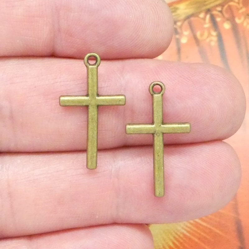 simple cross charms wholesale