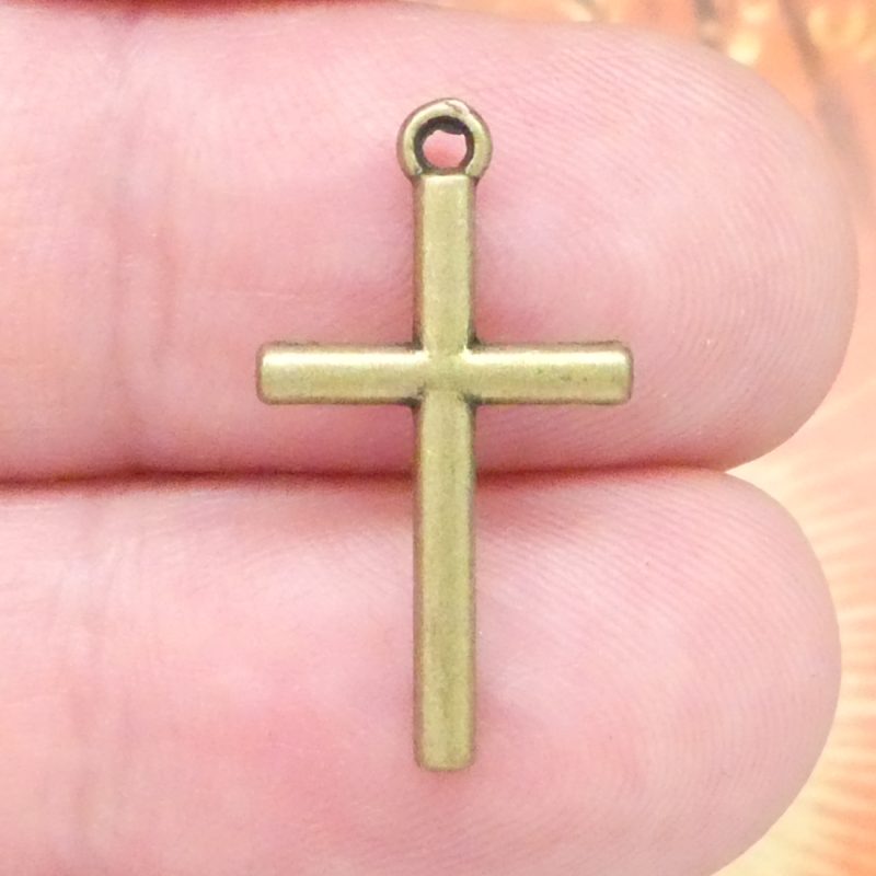 simple cross charms for jewelry making