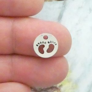 Baby Feet Charms for Jewelry Making
