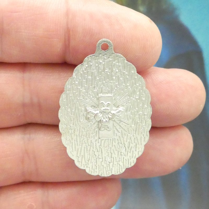 2 Our Lady of Guadalupe Pendant Silver by TIJC SP1696 - Image 3