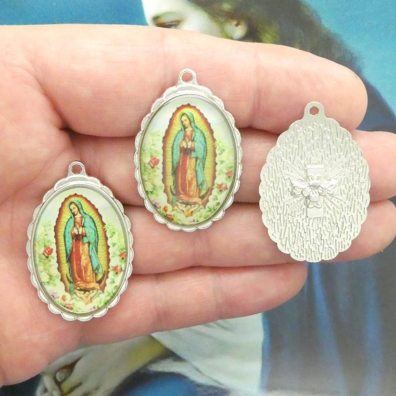 2 Our Lady of Guadalupe Pendant Silver by TIJC SP1696 - Image 4