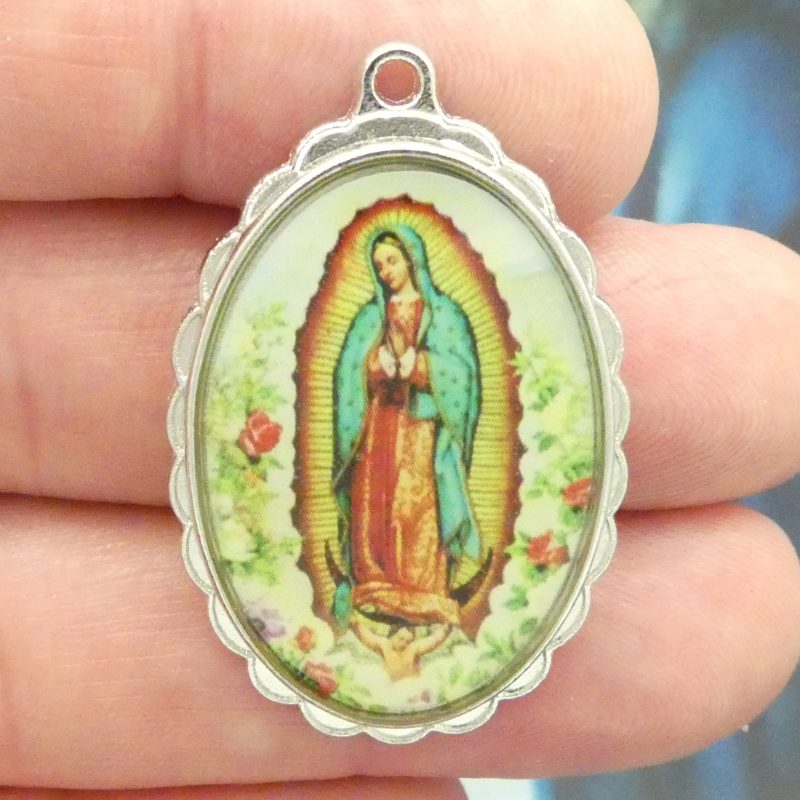 2 Our Lady of Guadalupe Pendant Silver by TIJC SP1696 - Image 5