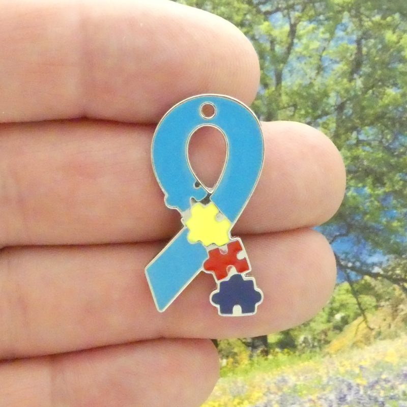autism ribbon charm