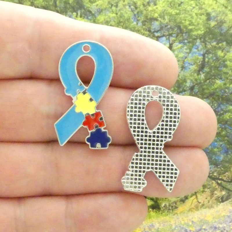 autism awareness ribbon charm