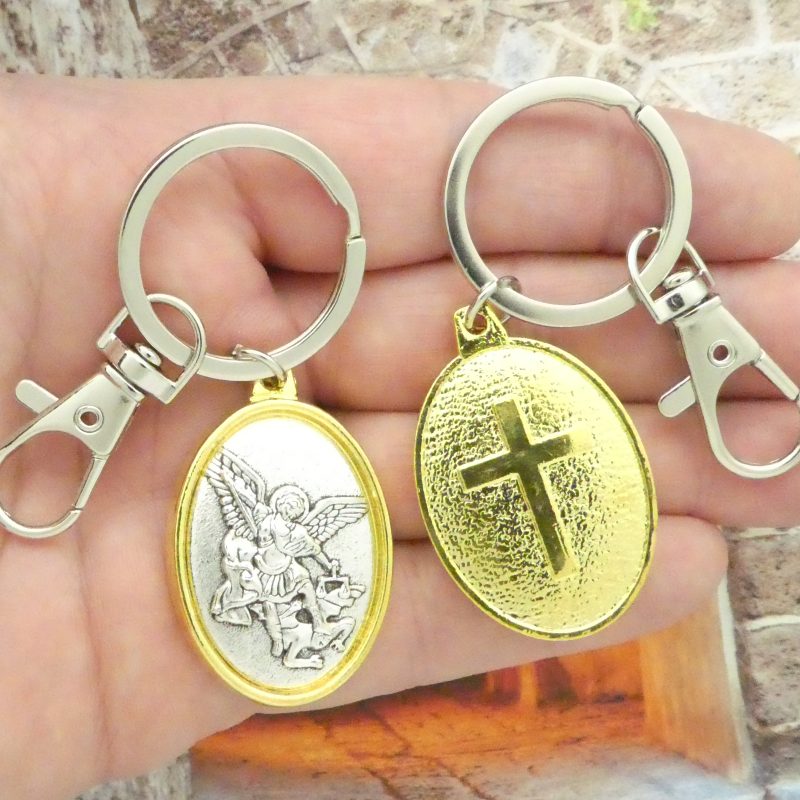 St Michael Keychain Bulk