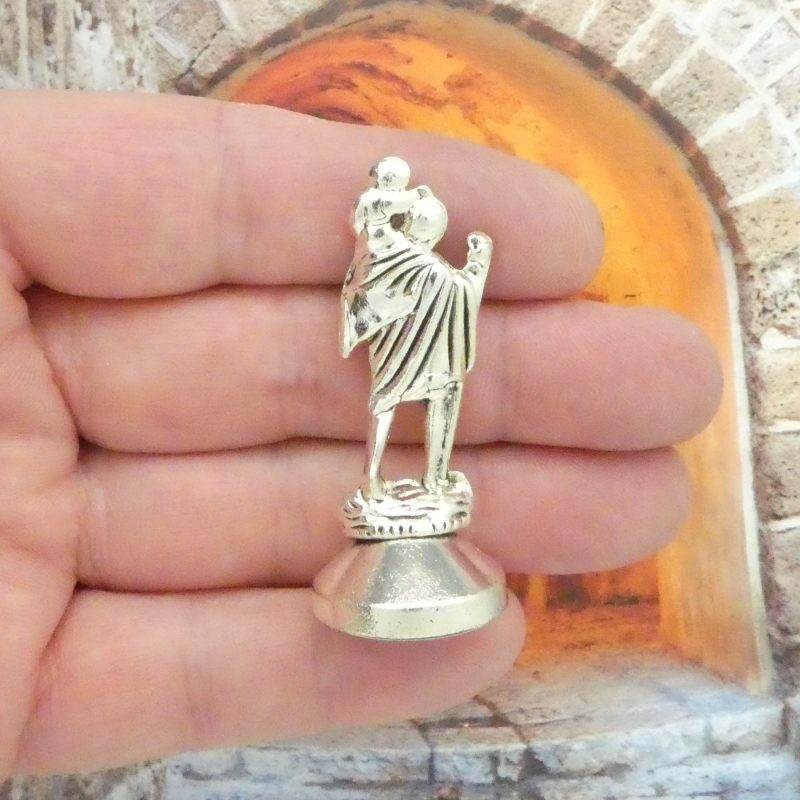 1 St Christopher Pocket Statue by TIJC SP6047S - Image 4