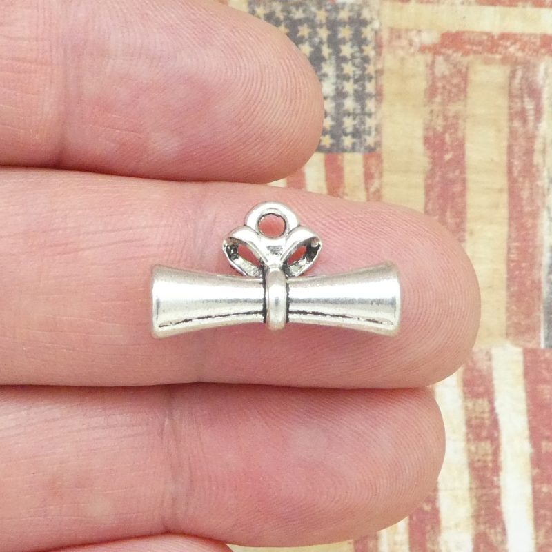 BULK 15 Diploma Charm Graduation Silver by TIJC SP1007B - Image 4