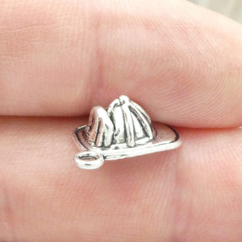 Fireman Helmet Charms for Jewelry Making