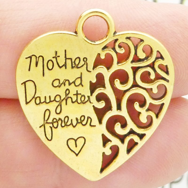 Mother Daughter Charm Necklace