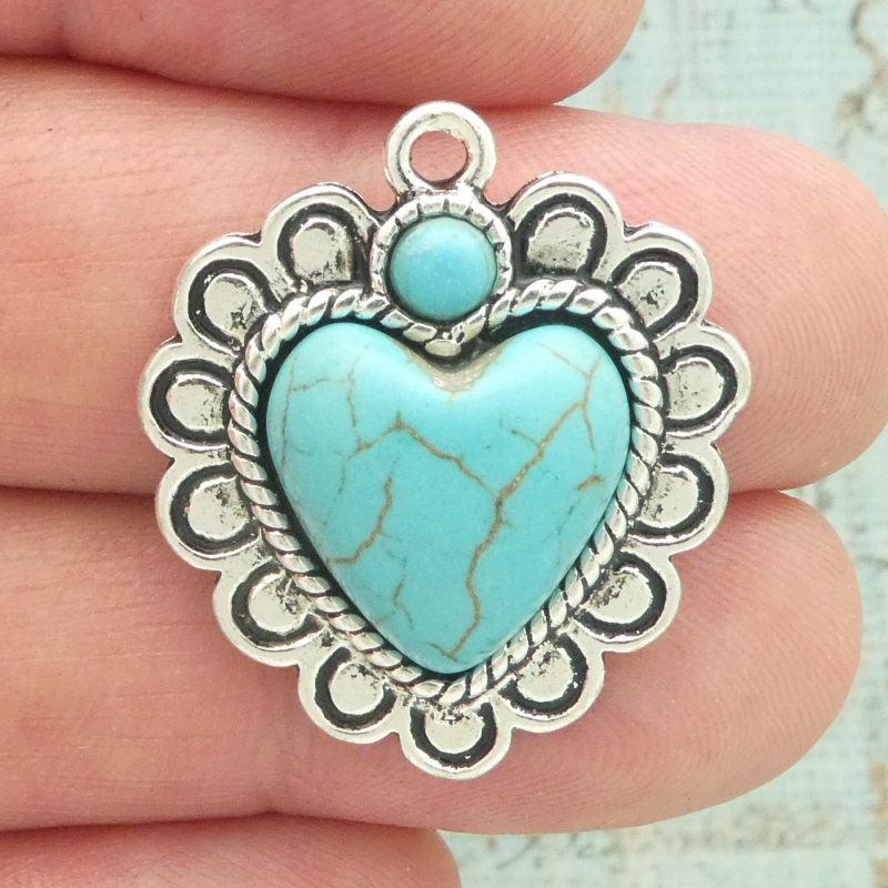 Turquoise Heart Pendant