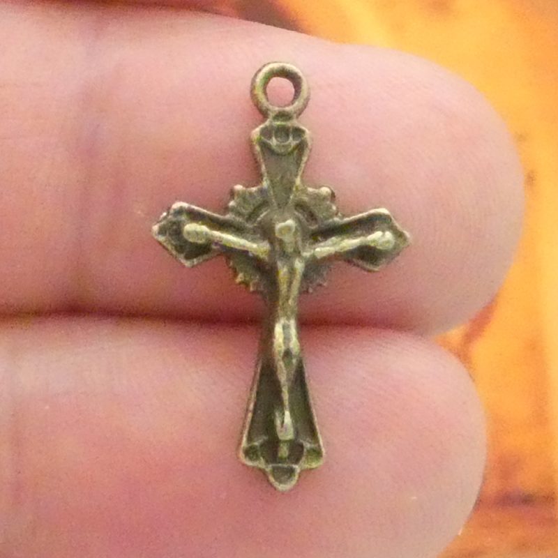 Bronze Crucifix Charm