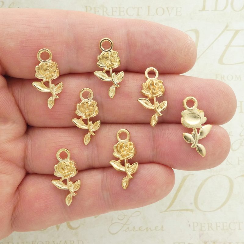 Rose Charms Wholesale