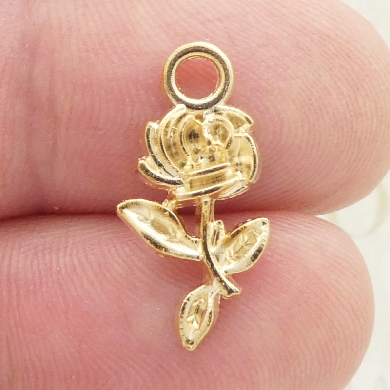 Rose Charms for Jewelry Making