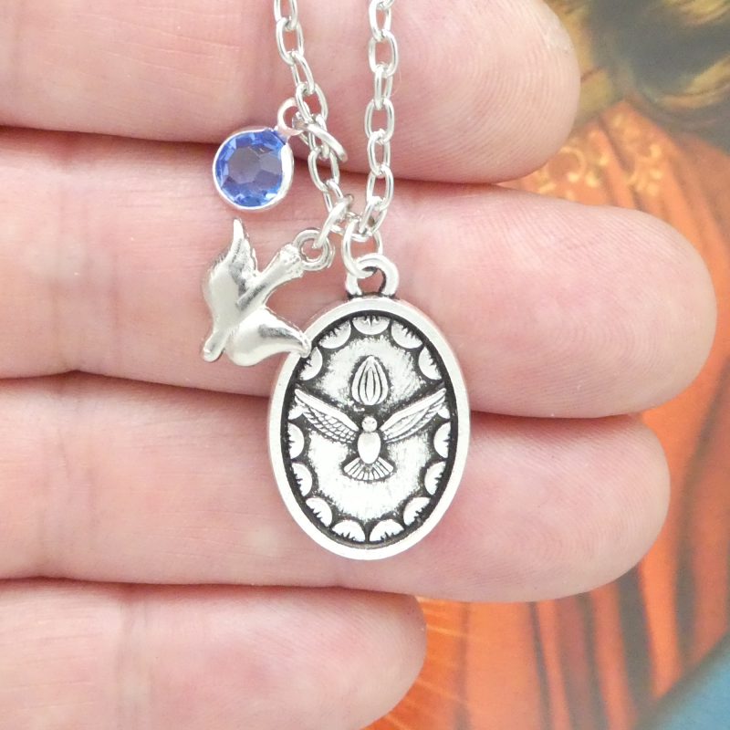 Holy Spirit Medal Necklace