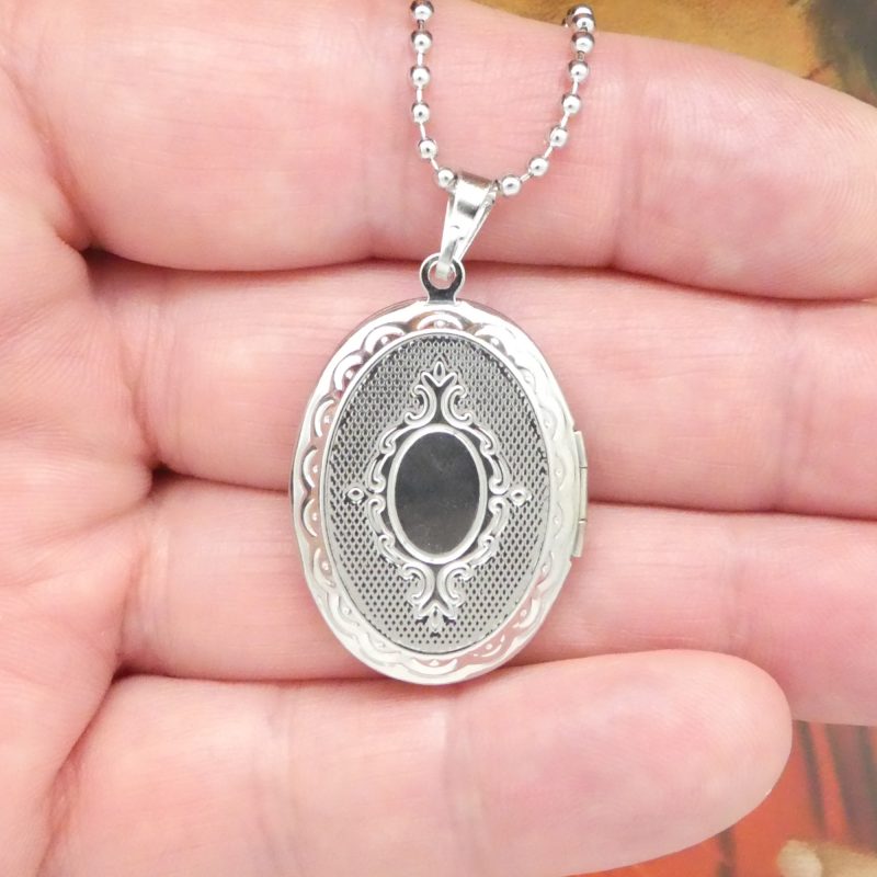 1 Holy Family Charm Locket with 24 Inch Ball Chain Necklace by TIJC SP6064LKT - Image 5