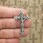 Silver Crucifix Cross Charm