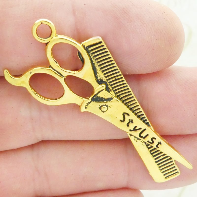 hair stylist charms for jewelry making