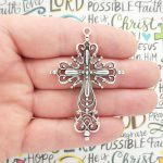 Silver Cross Pendants for Jewelry Making