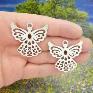 Filigree Angel Charms Wholesale