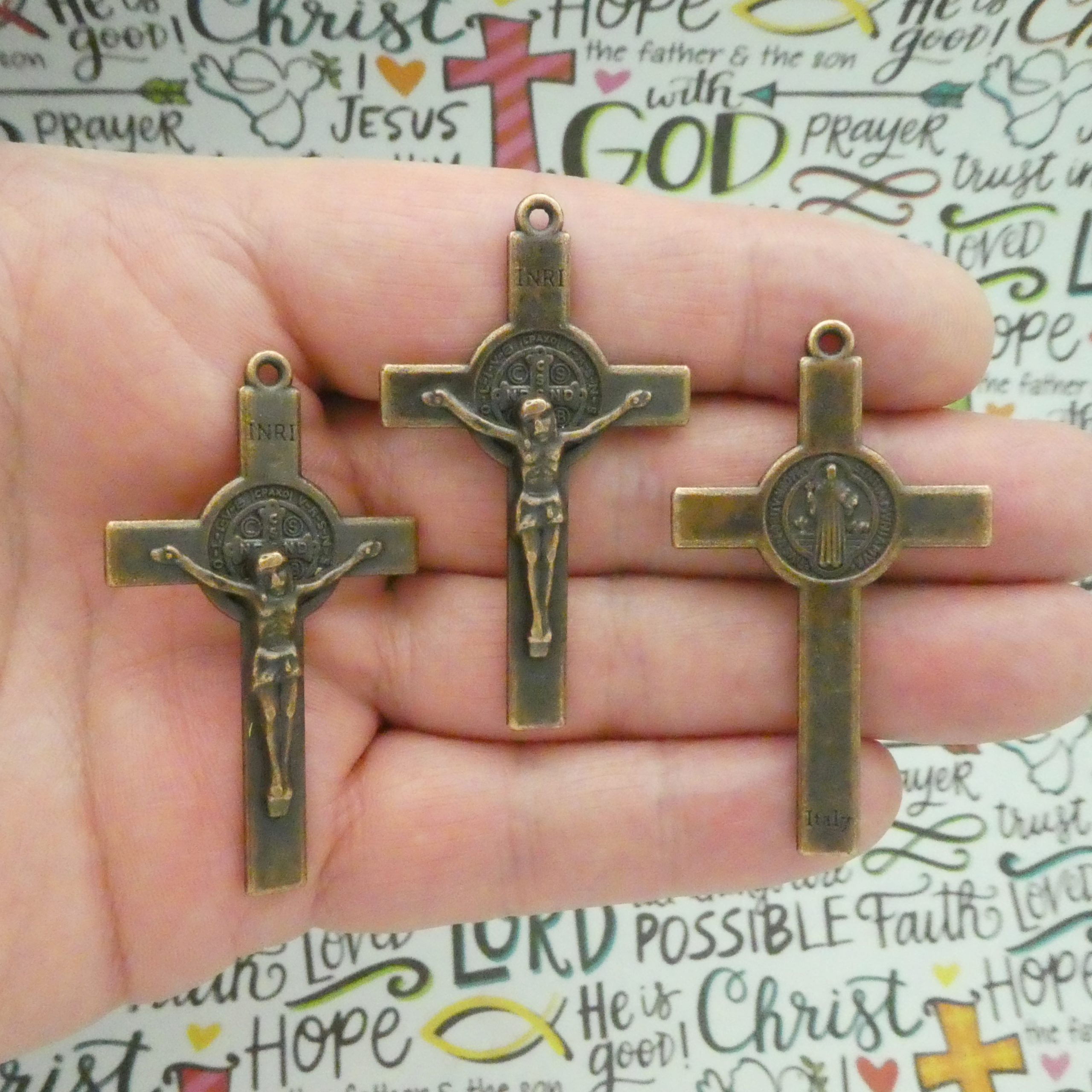 St Benedict Crucifix Pendants Bulk