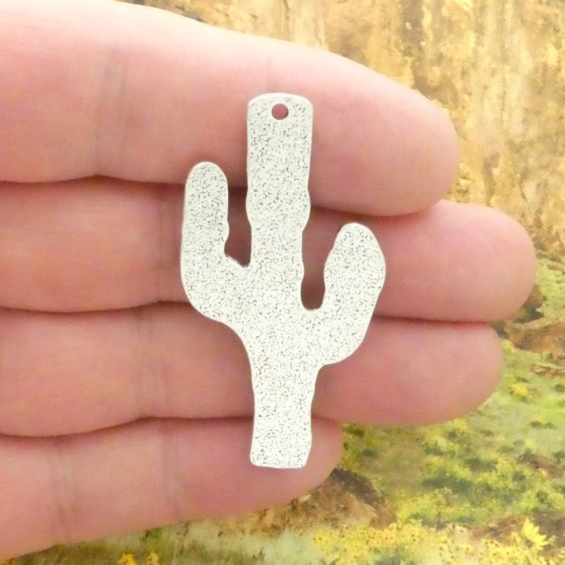 Silver Cactus Pendant