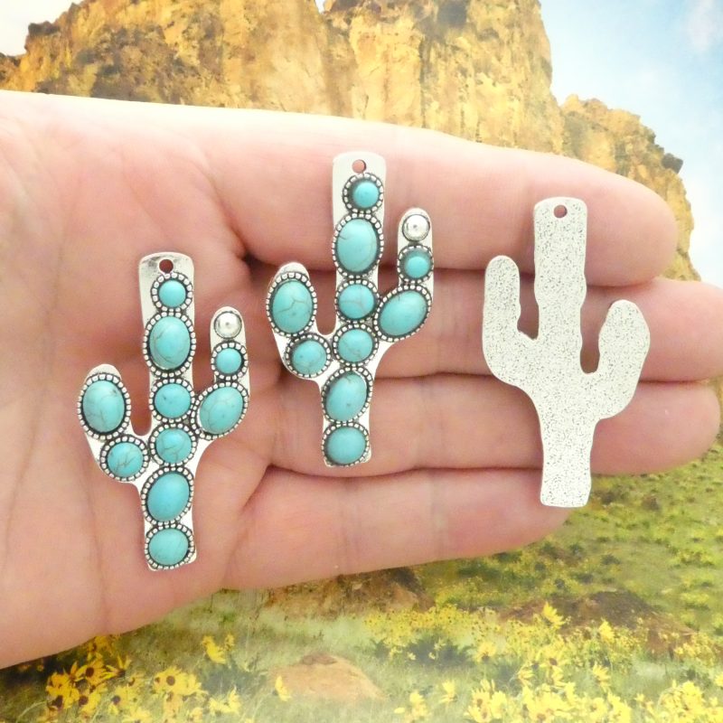 Turquoise Cactus Pendants Wholesale