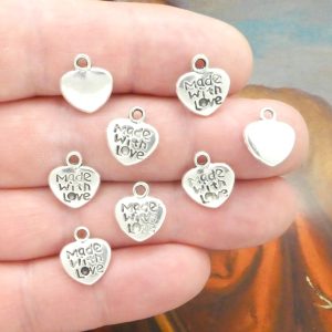 Made with Love Charms Bulk