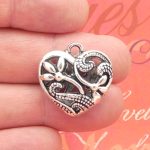 Heart Flower Pendant