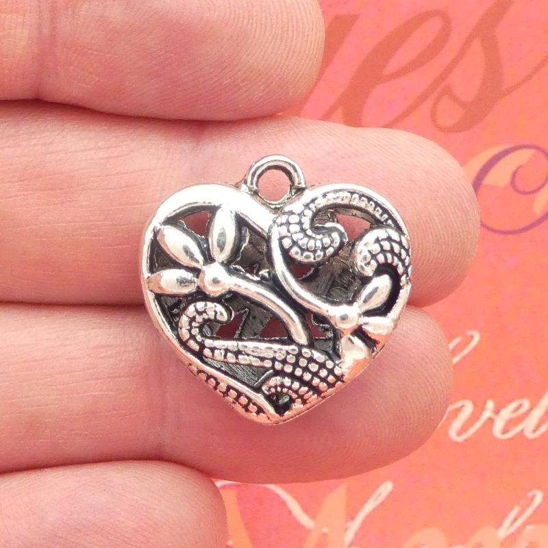 Heart Flower Pendant