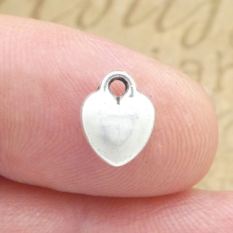 puffed heart charm