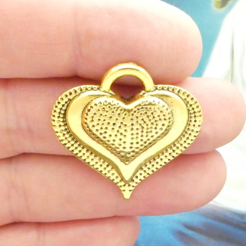Gold Heart Charm