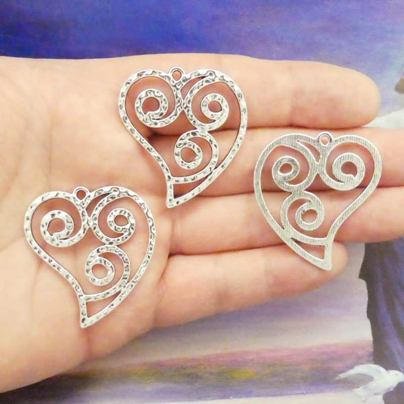 Hammered Heart Pendant