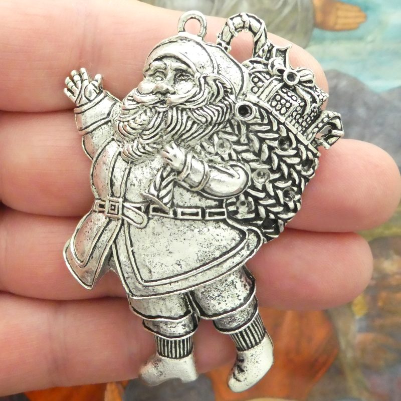 Silver Santa Claus Pendant