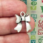 Silver Bow Charm