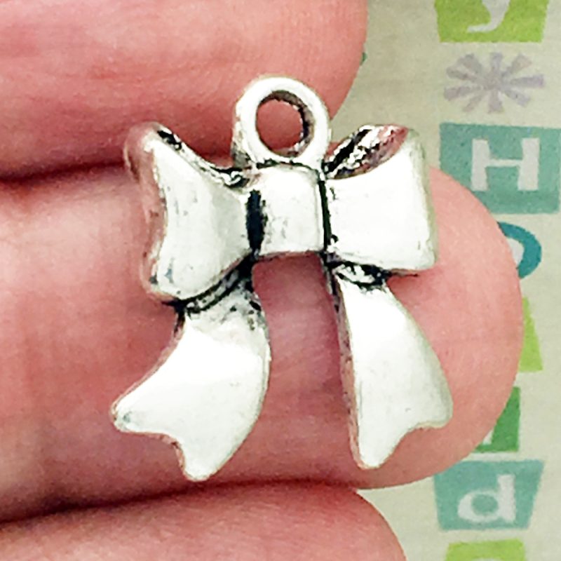 Silver Bow Charms Bulk