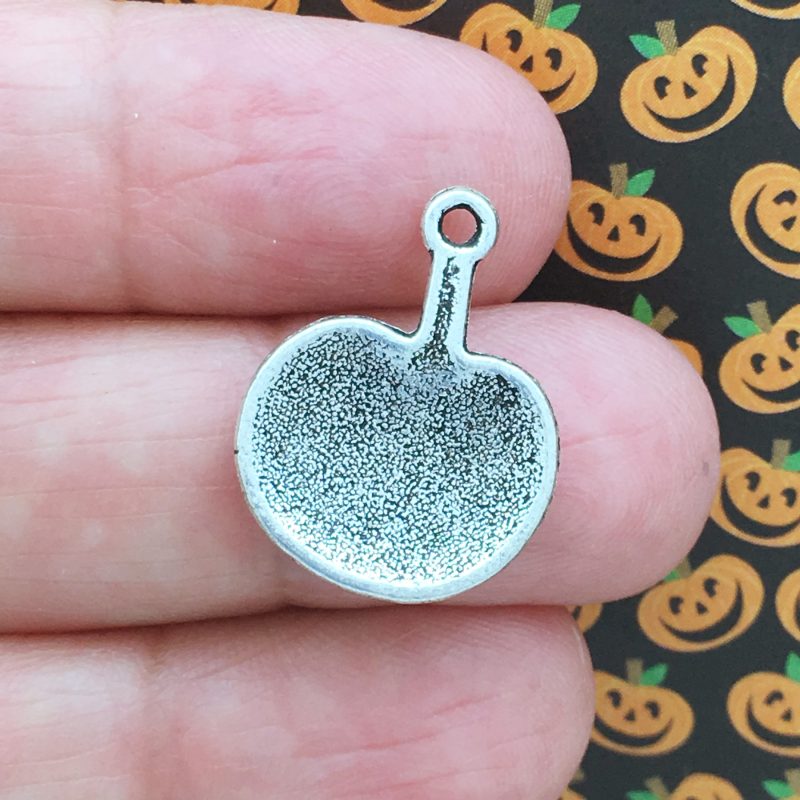 12 Silver Pumpkin Charm by TIJC SP0440 - Image 2