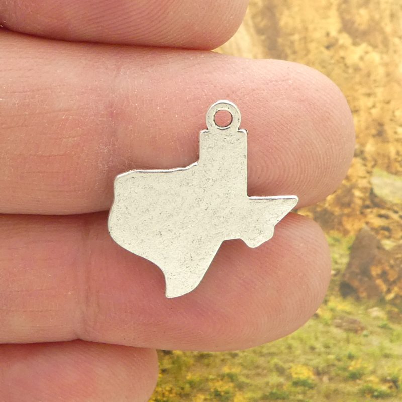 10 Silver Texas Charm 22x20mm by TIJC SP1126 - Image 5