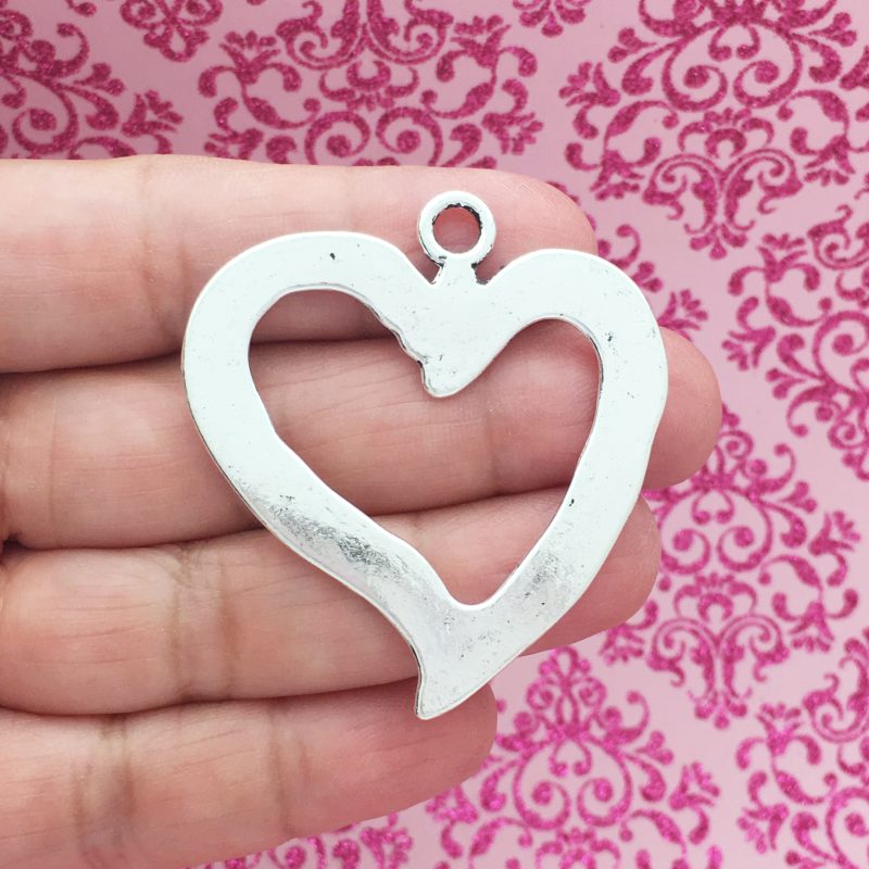 silver heart charm