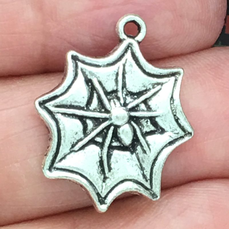 Spider Web Charm