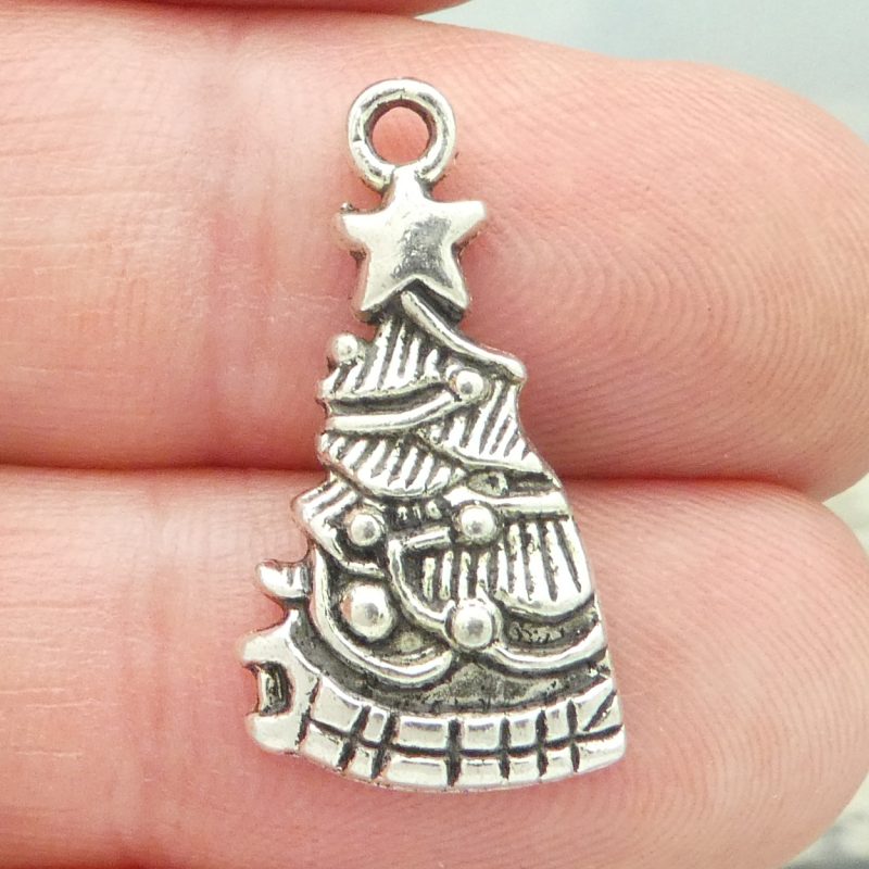 Christmas Tree Charms for Bracelets