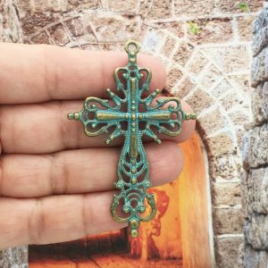 Filigree Cross Charm Pendant