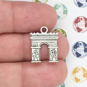 silver Arch de Triumph Charm