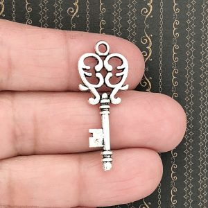 key charm silver