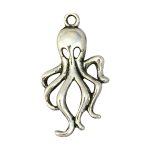 octopus charm silver