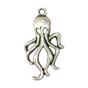 octopus charm silver